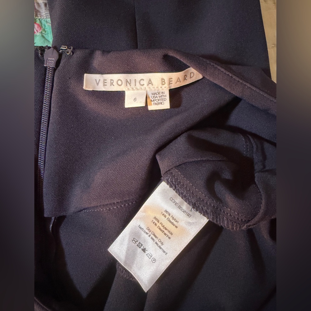 Veronica Beard Scuba Knit Pants Navy Blue Made in USA: Size 6 - Picture 10 of 10